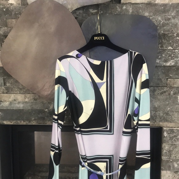 Emilio Pucci Dresses & Skirts - Emilio Pucci belted print dress